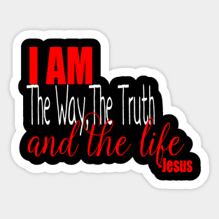 I am the way, the truth and the life Sticker